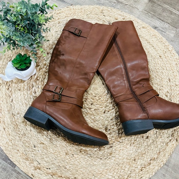 Lower East Side Brown Tall Boots - Picture 13 of 14